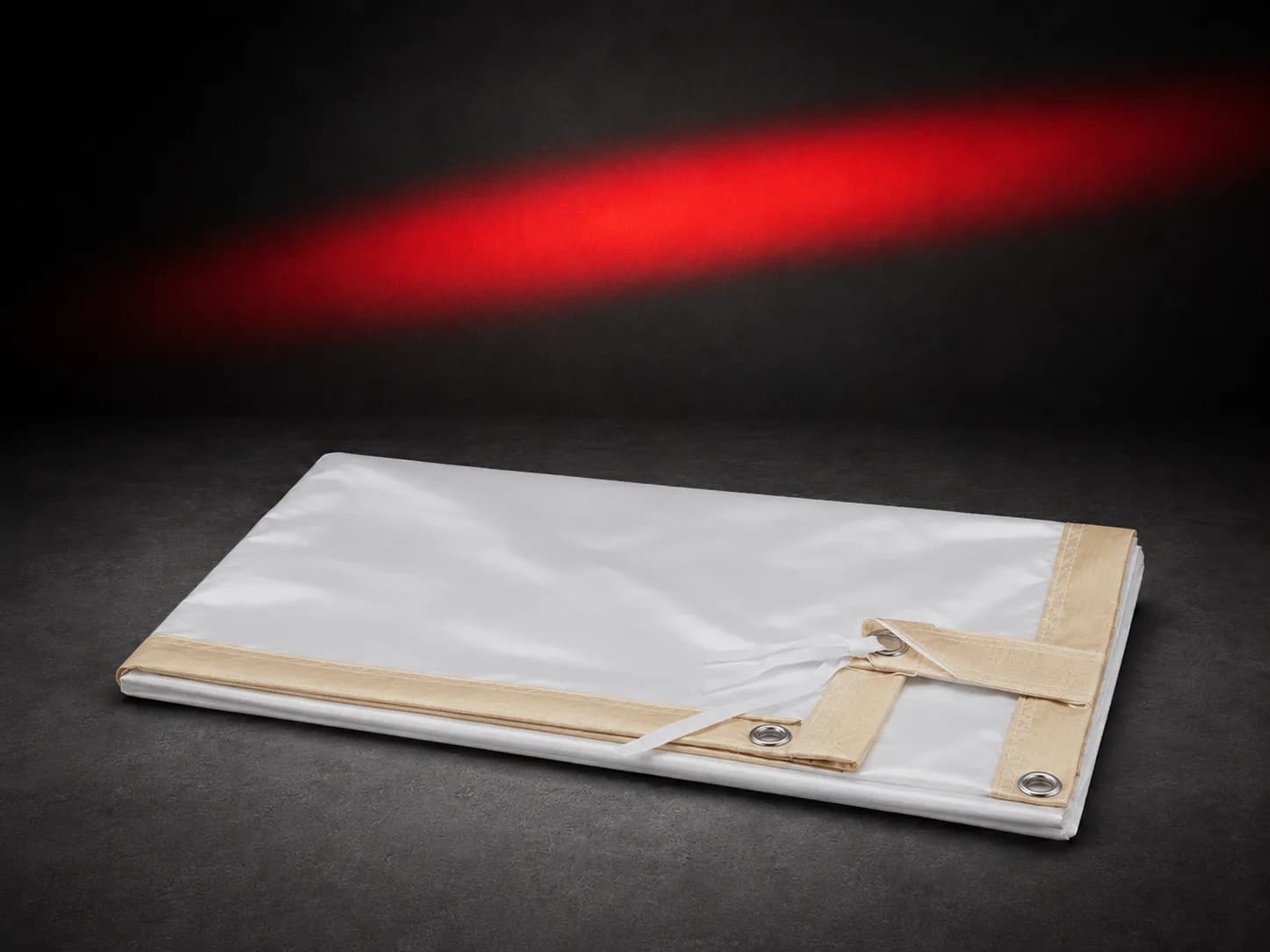 8x8 White Artificial Silk